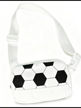 Soccer Fanny Pack Multi-Pocket Adjustable Nylon Belt Bag Crossbody